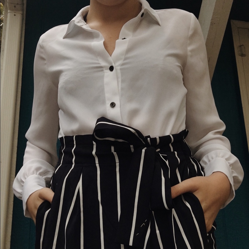 Long white shirt
